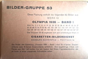 Olympiade 1936 - Band I Bildergruppe 53 - Bild 1 von 1