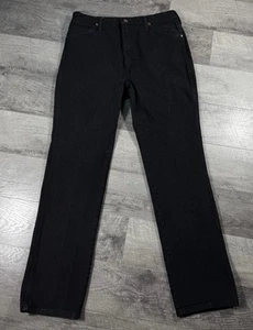 Vintage Wrangler Denim Jeans Mens 34x34 Black 936WBK Made In USA Cowboy 80s 90s - Picture 1 of 11