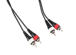 Rockville RCDR10B 10' Dual RCA to Dual RCA Pro Audio Cable 100% Copper - Picture 1 of 2