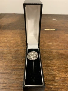 Spilla spilla bastone argento antico con custodia Art Nouveau - Foto 1 di 4
