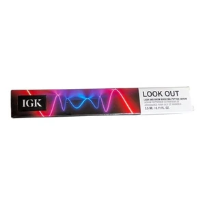 IGK Look Out Lash & Brow Boosting Peptide Serum 11oz Eye Lashes and Eye Brows - Picture 1 of 6
