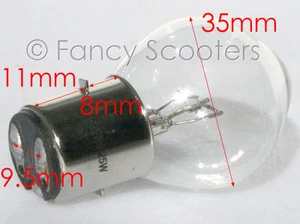 ELECTRIC SCOOTER Light Bulb 56V 25W/25W Dual Filament (Head Light) - Picture 1 of 3