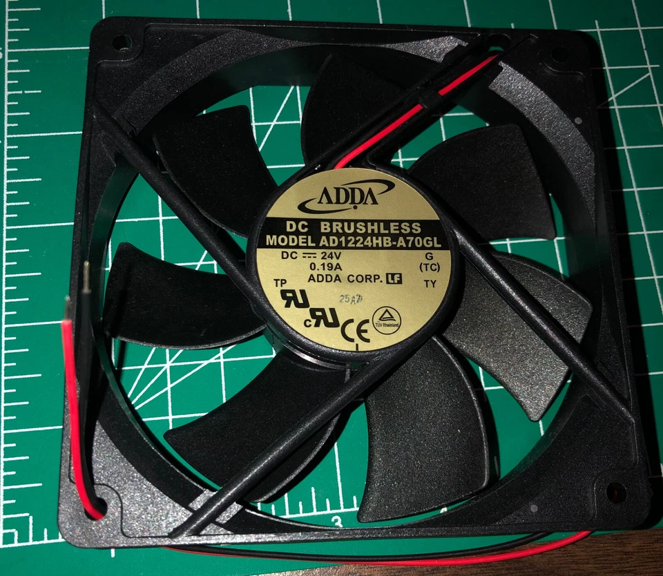 ADDA AD1224HB-A70GL 24v Case Fan - Image 1 of 1