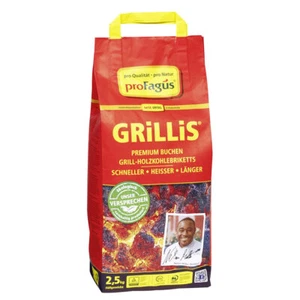 Profagus Grillis Premium Faggi Griglia Bricchette 2500g Sacchetto - Bild 1 von 1