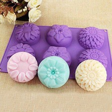 BOULESENM Silikonformen Blumen - 3-tlg. Set Für Kerzen, Seifen & Backwaren