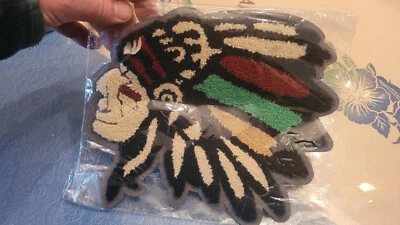 GRAND PATCH INDIAN CHIEF 22cm x 19cm trés beau - Photo 1/4