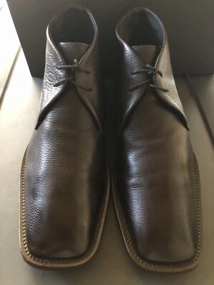 NEW  VIA SPIGA Norwegian Elk Mens Chukka Chelsea Ankle Boots US12M Made in Italy - Image 1 of 4