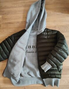 Authentic Burberry puffer Jacket XS reversible down hoodie small men