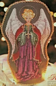 Tapestry Angel ~ Cross Stitch Pattern ~ Christmas Tree Topper ~ Pattern Only - Picture 1 of 2