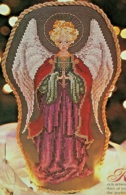 Tapestry Angel ~ Cross Stitch Pattern ~ Christmas Tree Topper ~ Pattern Only - Image 1 of 2