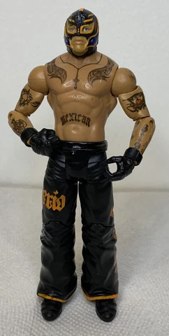 WWE  2010  REY  MYSTERIO  JR.  ACTION  FIGURE  toy 6 1/4" tall by  Mattel Cover