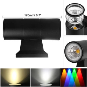Lampada da applique 6/10 W COB LED RGB doppia testa su e giù per esterni 6 colori - Foto 1 di 22