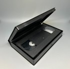 10 BLACK VHS CASE VIDEO BOX LIBRARY CASE WITH HUB,  FULL SLEEVE, PSV10HUB