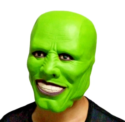 Jim Carrey Fancy Dress Full Head Halloween Latex Mask Cosplay Props - Image 1 of 4
