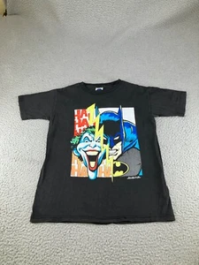Vintage Batman Shirt Mens Small Black 80s USA DC Comics Joke Super Hero Villan - Picture 1 of 17