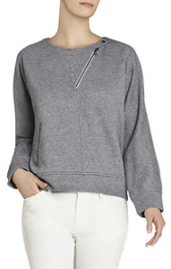 NEU BCBGMAXAZRIA TALLULAH SWEATSHIRT MIT REISSVERSCHLUSSDETAIL FRY1R464/AB297 GRÖSSE M - Bild 1 von 3