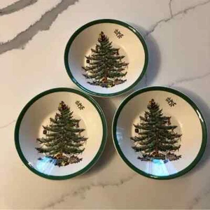 Spode Christmas Tree Managing Director's Special Reproduction 2002 5 1/8" bowls - Picture 1 of 8