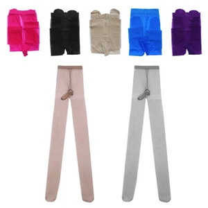 Collant da uomo lingerie sexy piedi collant nylon calze mutande senza cuciture - Foto 1 di 46
