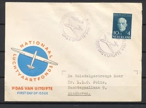 10c PLESMAN OP AFWIJKENDE (Vierkante) FDC E18b - GETYPT/GESLOTEN Cp313 - Afbeelding 1 van 2