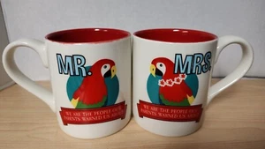 Juego de tazas Jimmy Buffet Margaritaville Mr and Mrs Parrothead por nuestro nombre es barro - Imagen 1 de 5