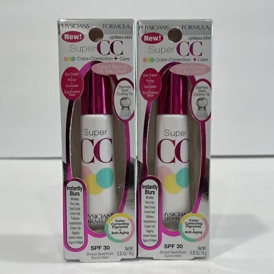 Physicians Formula Super CC Instant Blurring Eye Cream 6404 Light/Medium X2 Lot - Image 1 of 4