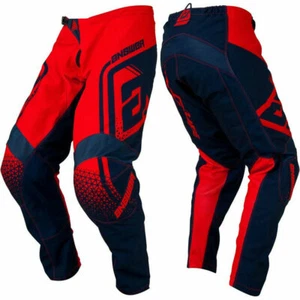 YOUTH KIDS ANSWER SYNCRON MOTOCROSS PANTS - DRIFT BRIGHT RED / MIDNIGHT - Picture 1 of 4