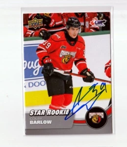 COLBY BARLOW autographed SIGNED '21/22 Upper Deck CHL card WINNIPEG JETS - Picture 1 of 1