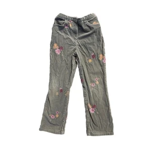 Talbots Girls Floral Corduroy Pants Size 7 - Picture 1 of 9