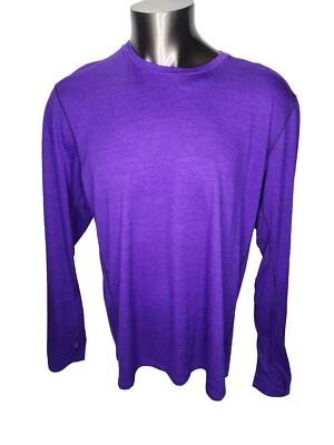 Camisa de Correr Nike Talla L Top DRi Fit LS 553678-547 Púrpura 2014 Entrenamiento $95 Foto 1 de 4