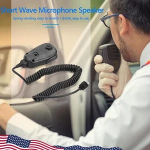 MH-31A8J Short Wave Microphone Speaker w/Spring Cable for Yaesu FT-817 FT-857 - Zdjęcie 1 z 8