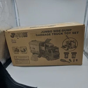 Recycling Garbage Truck Toy, Kids Side Dump Trash Truck, Friction Power Open Box - Picture 1 of 7