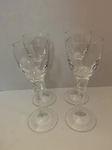 4 Bohemia Paola 70 ml Crystal Wine Glasses - Czech Republic Crystalex - Picture 1 of 5