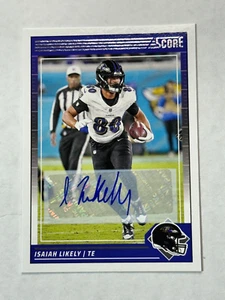 2024 Score Isaiah Likely RC Rookie Auto - Picture 1 of 2