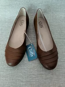 New Womens Cliffs by White Mountain Brown Cognac Ballet Flat Shoes Size 9 - Picture 1 of 10
