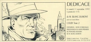 BLANC-DUMONT COLBY CARTON ANNONCE EXPOSITION LMJ 1993 - Picture 1 of 1
