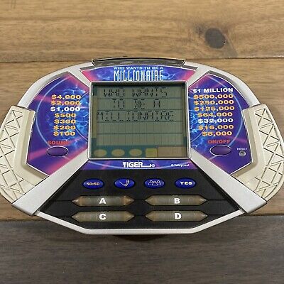 Who Wants To Be A Millionaire Handheld Electronic Game Tiger Works includes 3AAA