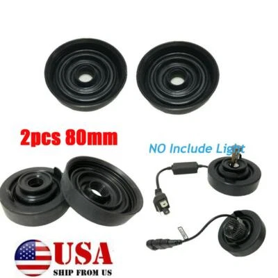 2XCar Headlight HID Retrofitting Rubber Dust Cover Rubber Sealing Housing Cap - Image 1 of 4