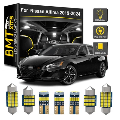 11 Bulbs interior led Lights Package Kit White for 2019-2024 Nissan Altima  Foto 1 de 4
