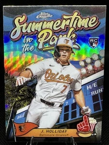 2024 Topps Chrome - Summertime in the Park #SITP-8 Jackson Holliday (RC) - Picture 1 of 2