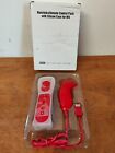 Remote and Nunchuck Controller with Silicone Case for NINTENDO WII / Wii U Red