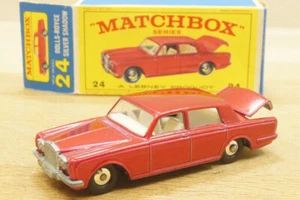 Escala 1:67 Matchbox 24 Rolls-Royce Plata Shadow en Rojo Matchbox Lesney Raro - Imagen 1 de 10