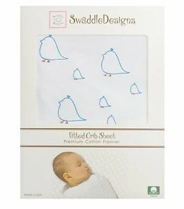 SwaddleDesigns 5 Piece Lightweight Crib Bedding Set with Crib Skirt 0-3 Mos WO47 - Picture 1 of 6