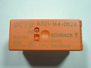 Relay 24V 1xEIN 250V 12A SCHRACK RZ01-1A4-D024 #19-174 - Picture 1 of 2