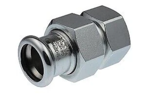 C-Steel Press Fitting Through Connection With Internal Thread And M Profile - Picture 1 of 1