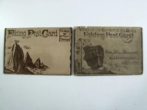 2 GARDEN OF THE gODS SOUVENIR FOLDERS OVER 100 YRS OLD. COLORADO! #344 - Picture 1 of 12