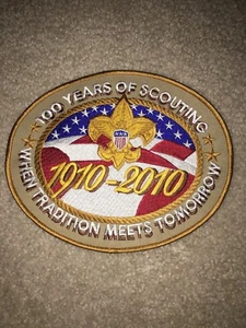 Patch Giacca Boy Scout BSA 2010 1910 100 Anni Tradizione Scout Domani - Foto 1 di 1