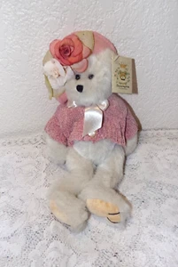 Bearington Oso de Peluche Dama Chloe 11" Rosa Flor Sombrero Suéter con Etiquetas Originales - Imagen 1 de 9