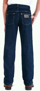 Boy's Wrangler® Cowboy Cut® Regular/Slim Fit Dark Indigo Jean (8-16) 13MWBDI - Picture 1 of 1