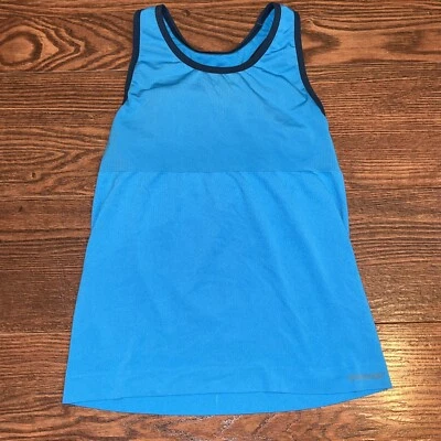 Camiseta sin mangas Patagonia Gamut espalda cruzada para mujer XS sujetador incorporado azul turquesa 23625 Foto 1 de 4