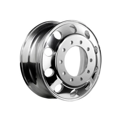 22.5 x 8.25 Hub Pilot High Luster Polish Both Sides Forged Aluminum Truck Wheel - Image 1 of 4